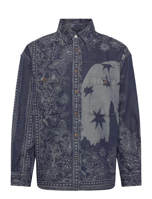Scotch & Soda | Denim Jacquard Overshirt | M