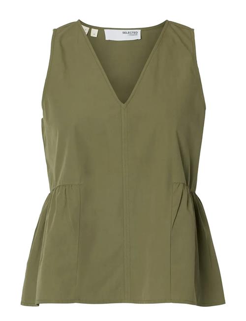 Selected | Slwblair Sl V-Neck Peplum Top Noos | 42