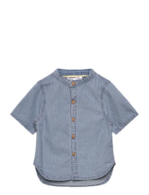 name it | Nmmhans Stripe Dnm Ss Shirt 1910-Ip H | 104