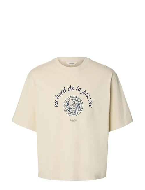 Selected | Slhboxynorman Graphic Ss O-Neck Tee | M