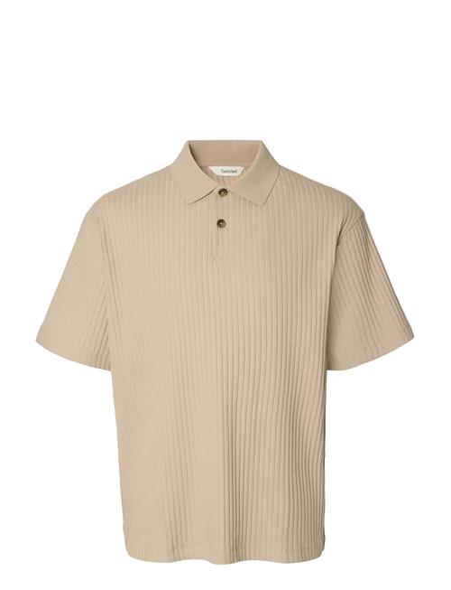 Selected | Slmrelaxsimon Ribbed Ss Polo | L