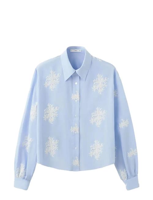 Mango | Floral Embroidered Shirt | M