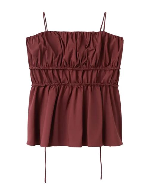 Mango | Ruched Cotton Top | XS