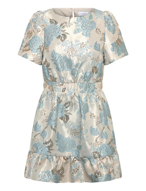 Vila | Viothea O-Neck L/S Short Dress/Dc/Ln | 34