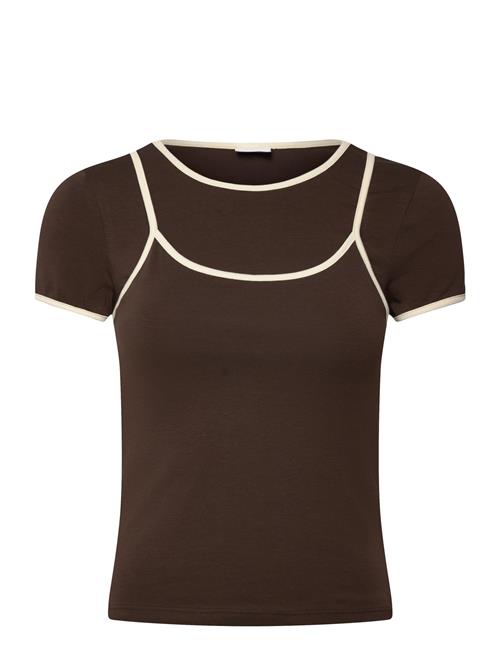 NOISY MAY | Nmkerry S/S Double Layer Top /Tnt14 | M