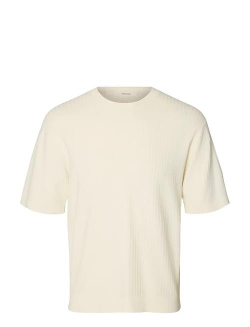 Selected | Slmhenry Ss Knit Structure Tee | L