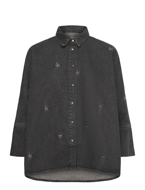 ONLY | Onlgrace 3/4 Flower Emb Dnm Shirt Cro | M