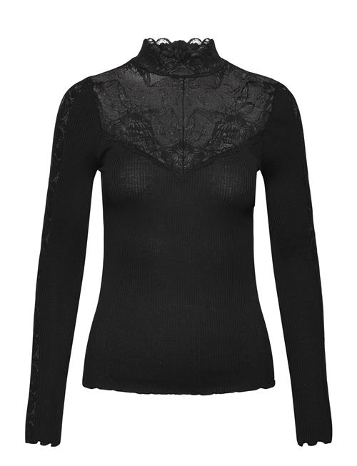 Rosemunde | Rwbeatha Silk Ls Lace T-Neck T-Shir | XL