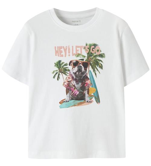 Name It T-shirt - NmmVoto - Bright White/Surf Dog