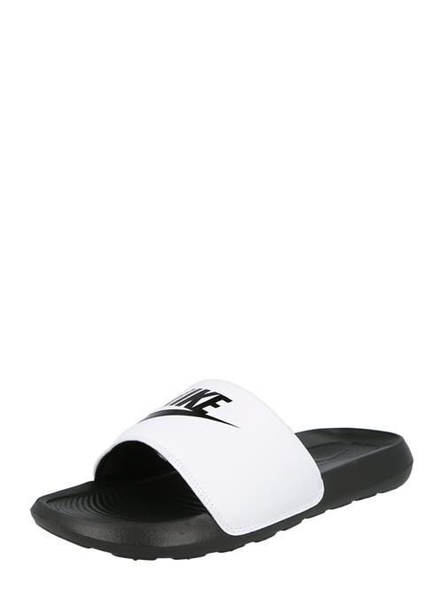 Nike Sportswear Pantoletter 'Victori One'  sort / hvid