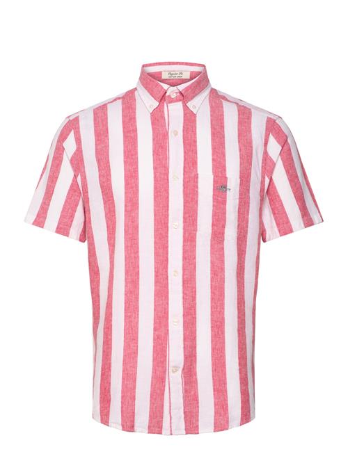 GANT | Reg Cotton Linen Stripe Ss Shirt | XL