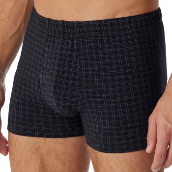 Schiesser Cotton Casuals Boxer Brief Sort bomuld Large Herre