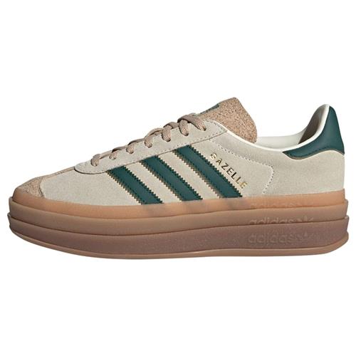 ADIDAS ORIGINALS Klipklappere 'Gazelle Bold'  lysebeige / guld / mørkegrøn