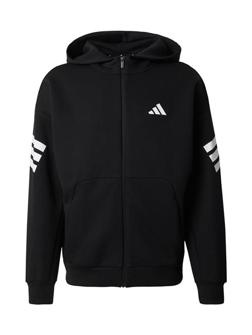 ADIDAS SPORTSWEAR Sweatjakke 'FI'  sort / hvid