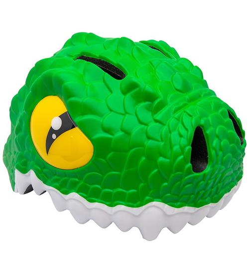Crazy Safety Cykelhjelm - Crocodile - S - Green