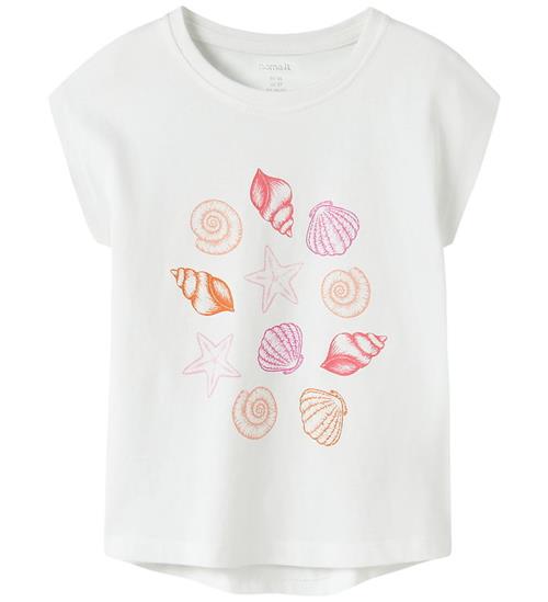 Name It T-shirt - NmfVigea - Bright White/Sea Shells
