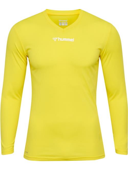 Hummel Funktionsskjorte 'Essential'  gul / hvid