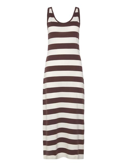 GANT | Striped Fluid Midi Jersey Dress | XL