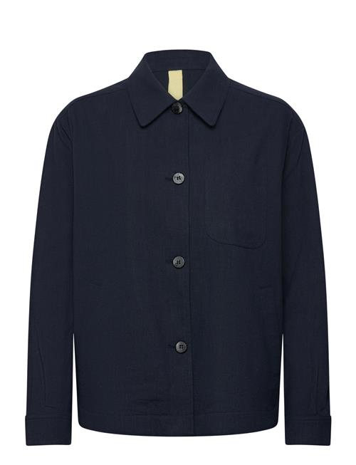 Brixtol Textiles | Ally Linen Dark Navy | S