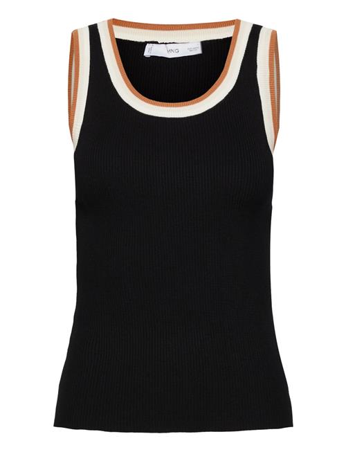 Mango | Knitted Top With Contrast Details | XS