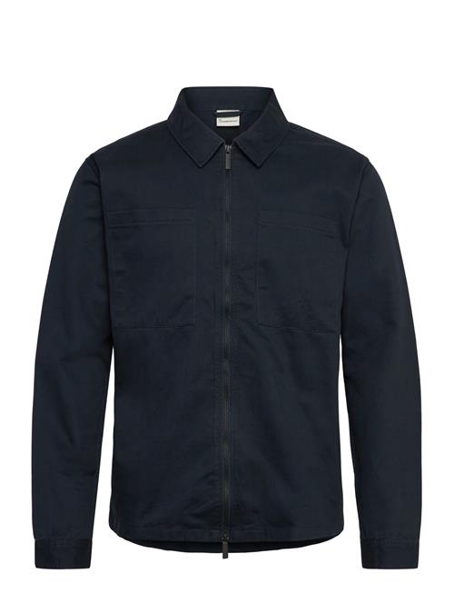Knowledge Cotton Apparel | Twill Zip Overshirt | XL
