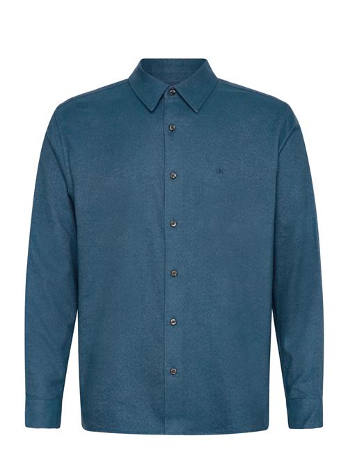 Calvin Klein | Ls Melange Flannel Easy Shirt | S