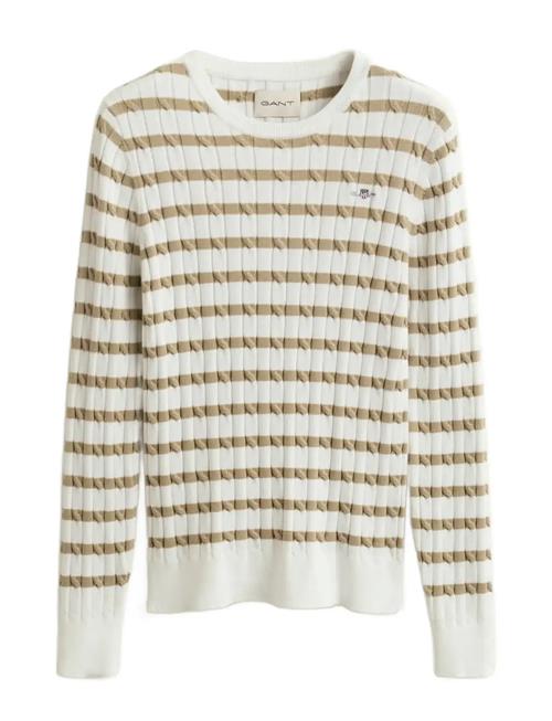 GANT | Stretch Cotton Cable Stripe C-Neck | XXL