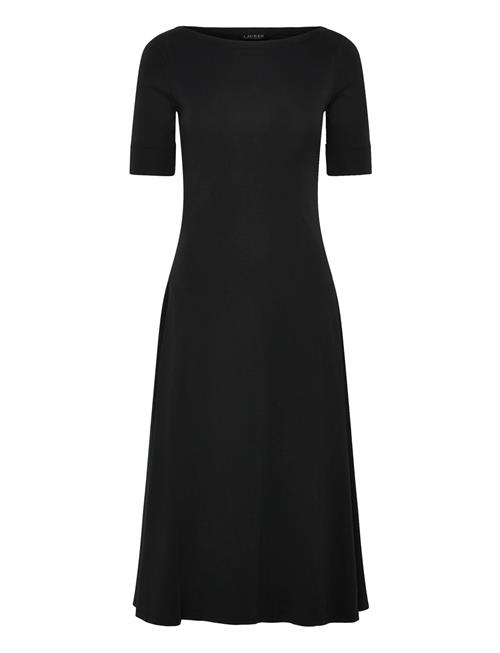 Lauren Ralph Lauren | Rib-Knit Stretch Cotton Midi Dress | XS