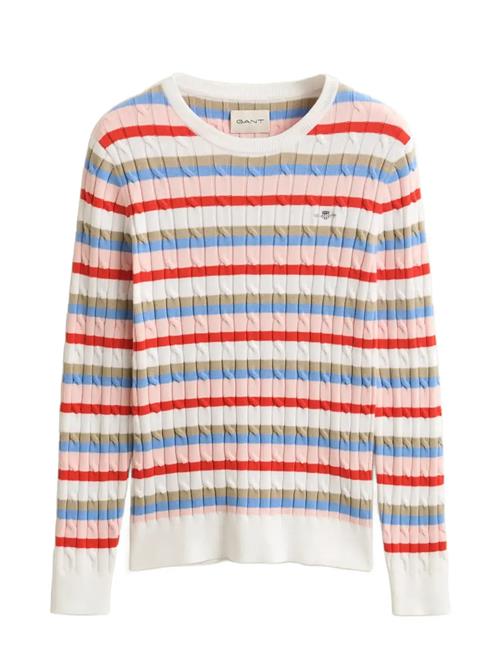 GANT | Stretch Cotton Cable Stripe C-Neck | XS