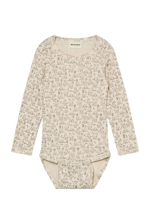 Minymo | Body Ls Aop Rib | 56