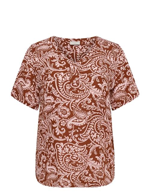 Kaffe Curve | Kcami Ss Blouse Printed | 50