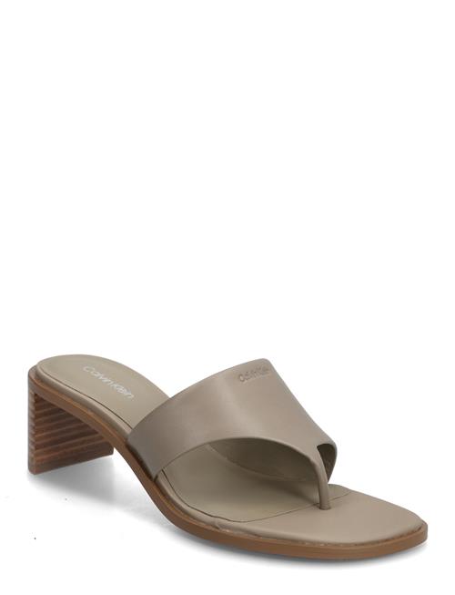 Calvin Klein | Block Heel Sndl Thong Lth | 38