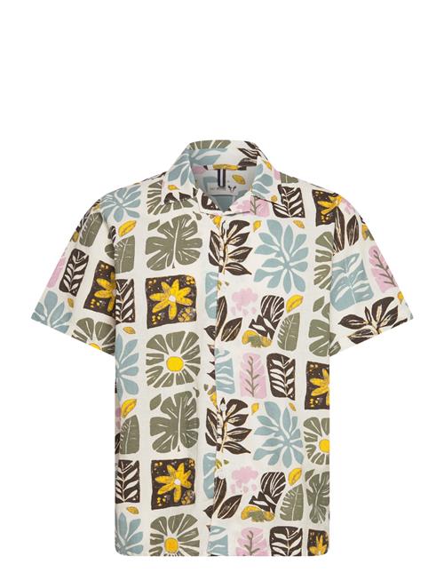 Fat Moose | Sea Cotton/Linen S/S Shirt | L