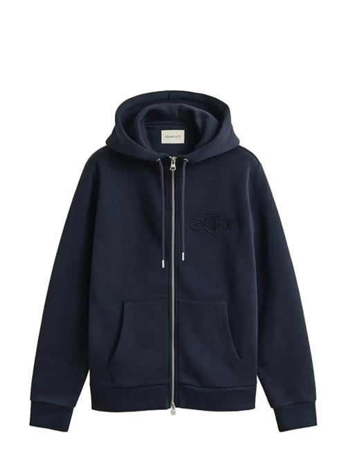 GANT | Reg Tonal Shield Zip Hoodie | XS