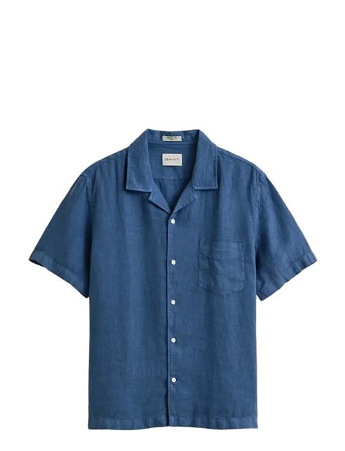 GANT | Reg Gmnt Dyed Linen Ss Camp Shirt | S