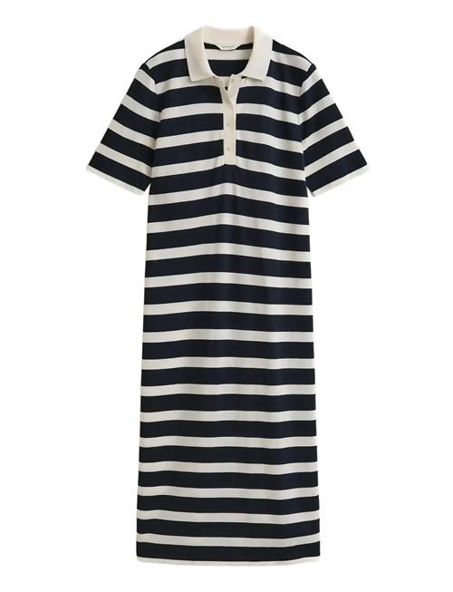 GANT | Reg Striped Ss Polo Dress | XS