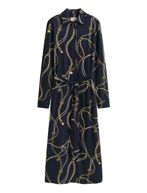 GANT | Printed Fluid Ls Shirt Dress | 38