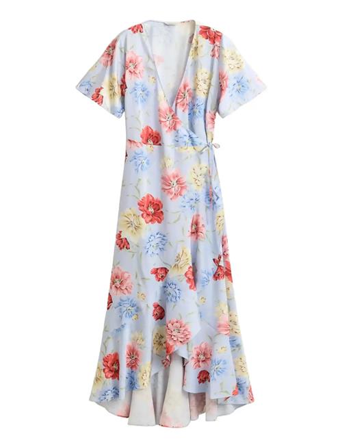 GANT | Floral Print Wrap Ss Frill Dress | 44