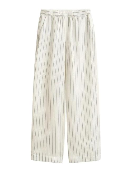 GANT | Striped Linen Blend Pull On Pants | 36