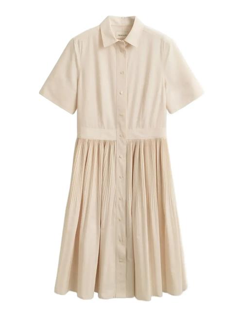 GANT | Ctn Pleated Ss Shirt Dress | 40