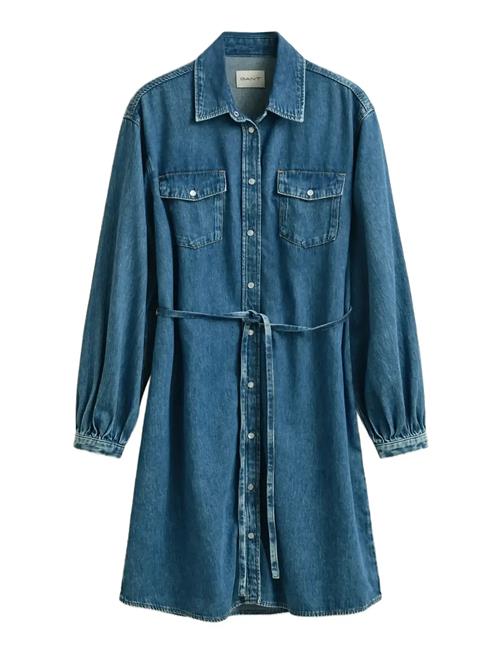 GANT | Denim Volume Sleeve Shirt Dress | 34
