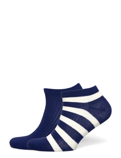 GANT | Stripe And Solid Ankle Socks 2-P | 36-38