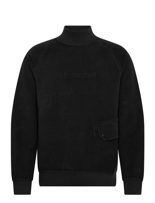 C.P. Company | Reverse Brushed & Emerized Diagonal Fleece Mixed Funnel Neck | XS