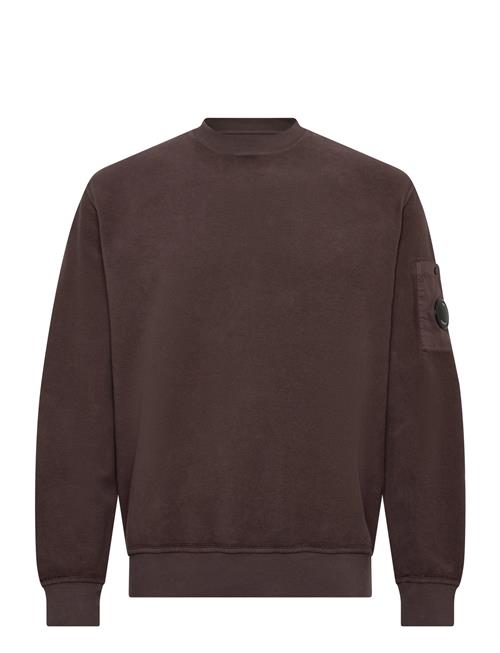 C.P. Company | Brushed & Emerized Diagonal Fleece Crew Neck Sweatshirt | M
