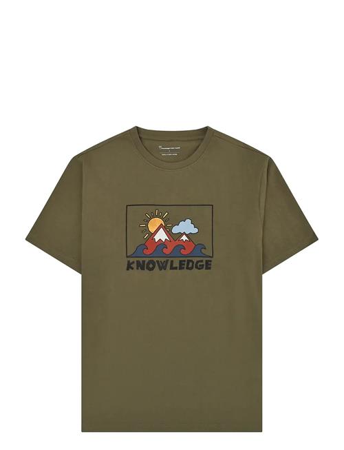 Knowledge Cotton Apparel | Front Print T-Shirt | L