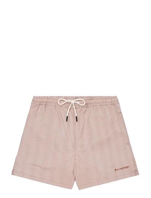 Knowledge Cotton Apparel | Mid-Thigh Seersucker Swimshorts | XL