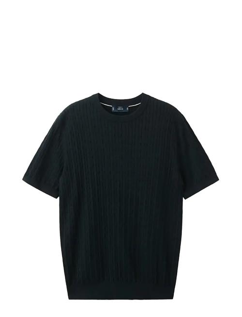 Mango | Cable Knit T-Shirt 100 Cotton | M