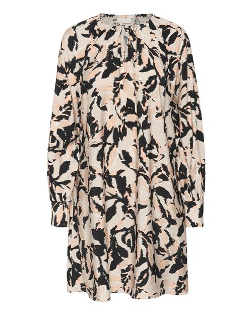 Kaffe Kjole 'Paco'  beige / kit / sort / hvid