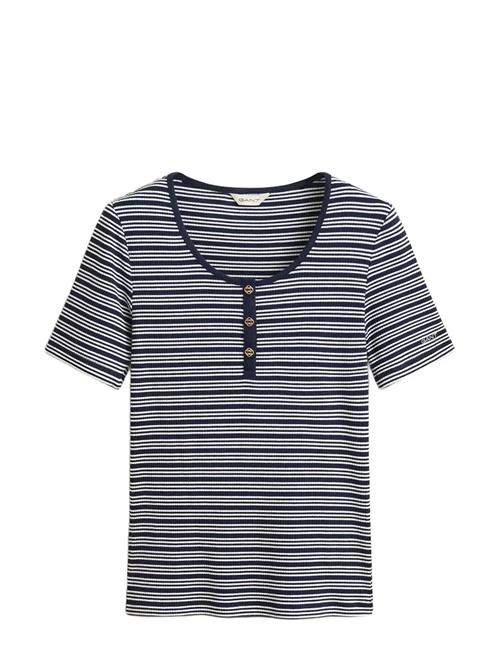 GANT | Slim Ribbed Ss Henley Top | XL