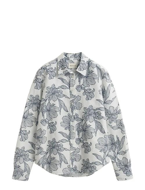 GANT | Reg Floral Print Linen Shirt | 40